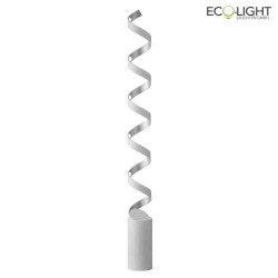 floor lamp HELIX 10 flames IP20, silver, white 