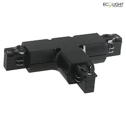 T-connector TRACK with feed-in option, black