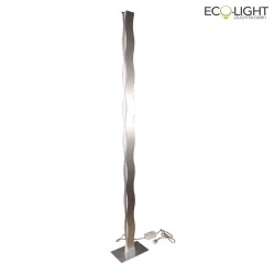 floor lamp WAVE IP20, silver dimmable