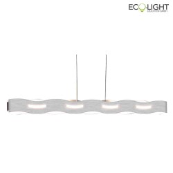 pendant luminaire WAVE IP20, silver dimmable