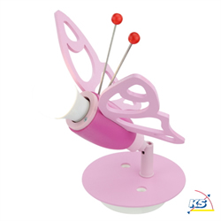 Spot BUTTERFLY, nursery lamp, 1x E14, pink