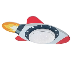 LED Loftlampe RAKETE STARLIGHT TECHNIKWELT, 14W, 3000-5000K, gr� r�d