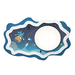 LED Loftlampe LITTLE ASTRONAUTS �SPACE MISSION� LED board + 20 LED, 11W, 3000K, bl�