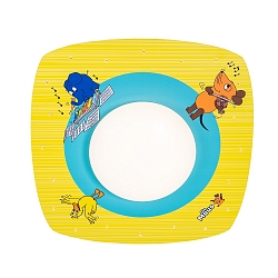 Loftlampe MAUS, gul, petrol