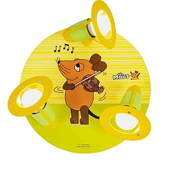Spot Rondell MAUS 3-flammer, 3x E14, gr�n, gul