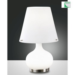 Fabas Luce ADE Bordlampe, hvid, hjde: 33 cm