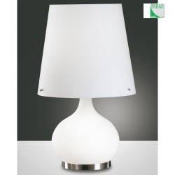Fabas Luce ADE Bordlampe, hvid, hjde: 58 cm