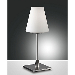 Bordlampe LUCY BIG, E14, 1x 60W, IP20, satin nikkel
