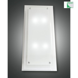 Fabas Luce MAGGIE Wall luminaire, E27, white, 50x20cm