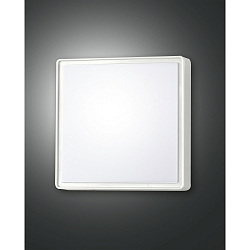 Fabas Luce OBAN LED Loftlampe, IP65, 24x24cm, hvid, 3000K