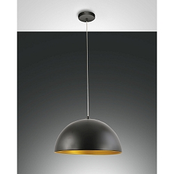 Fabas Luce DINGLE Pendel, E27, sort/guld