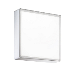 Fabas Luce OBAN Loftlampe, IP65, E27, hvid, 30x30cm, med bev�gelsesdetektor