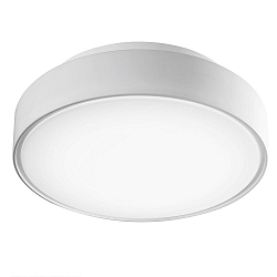 Fabas Luce HATTON Loftlampe, IP65, E27, hvid, � 30cm, med bev�gelsesdetektor