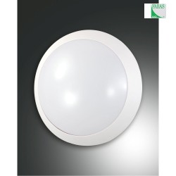 Fabas Luce WIGTON Loftlampe, IP65, E27, hvid, med bevgelsesdetektor