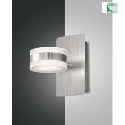 Fabas Luce DUNK LED Wall luminaire, brushed aluminum