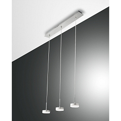 Fabas Luce DUNK LED Pendel, aluminum b�rstet, 3-flammer