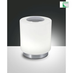 Fabas Luce SIMI LED Bordlampe, 8W, forkromet / hvid