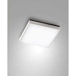 Fabas Luce DESDY LED Loftlampe, IP54, aluminium, hvid, 24x24cm