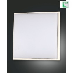 Fabas Luce DESDY LED Ceiling luminaire, IP54, aluminum, white, 30x30cm