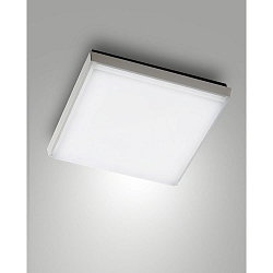 Fabas Luce DESDY LED Loftlampe, IP54, aluminium, hvid, 30x30cm