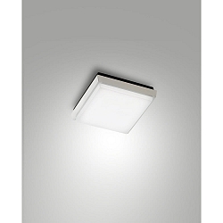 Fabas Luce DESDY LED Loftlampe, IP54, aluminium, hvid, 18x18cm