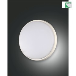 Fabas Luce OLLY LED Ceiling luminaire, IP54, aluminum, white,  24cm