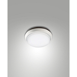 Fabas Luce OLLY LED Loftlampe, IP54, aluminium, hvid, � 18cm