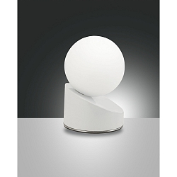 Fabas Luce GRAVITY LED Bordlampe, 5W, glas hvid