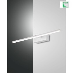 LED Wall luminaire NALA, 1x 10W, 3000K, 900lm, IP44, white