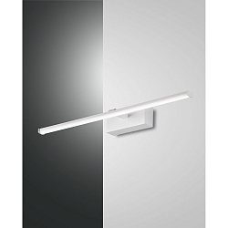 LED Wall luminaire NALA, 1x 10W, 3000K, 900lm, IP44, white