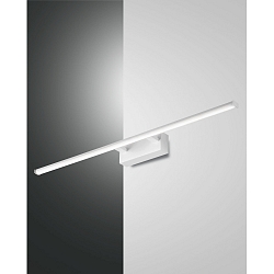 LED Wall luminaire NALA, 1x 15W, 3000K, 1350lm, IP44, white