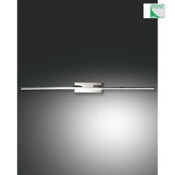 LED Wall luminaire NALA, 1x 15W, 3000K, 1350lm, IP44, chromed