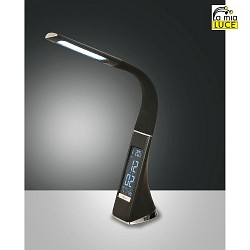 table lamp TRANI IP20, satined, black, white dimmable