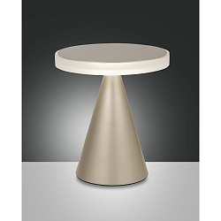 Fabas Luce NEUTRA LED Table lamp height 27cm, gold matt