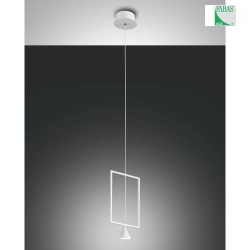 Fabas Luce SIRIO LED Pendel lngde 18cm, hvid