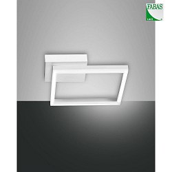 Fabas Luce BARD LED Ceiling luminaire 15x15cm, white