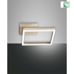 Fabas Luce BARD LED Loftlampe 15x15cm, guld matt