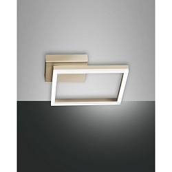 Fabas Luce BARD LED Loftlampe 15x15cm, guld matt