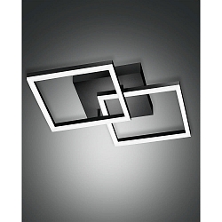 wall and ceiling luminaire BARD IP20, satined, black dimmable