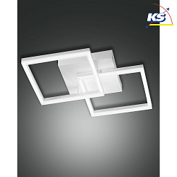 LED Wall luminaire BARD, incl. Smartluce, 1x 39W, 3000K, 3510lm, IP20, white