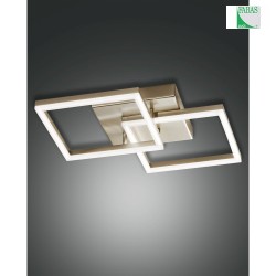 Fabas Luce BARD LED Ceiling luminaire 45x45cm, gold matt
