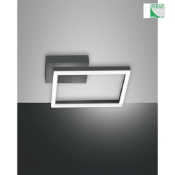 LED Ceiling luminaire BARD Wall luminaire, 22W, 4000K, 2250lm, IP20, anthracite, incl. Smartluce
