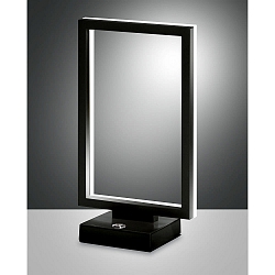 Bordlampe BARD IP20, satin, sort d�mpbar