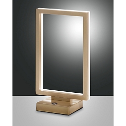 LED Bordlampe BARD, 1x 15W, 3000K, 1350lm, IP20, guld matt
