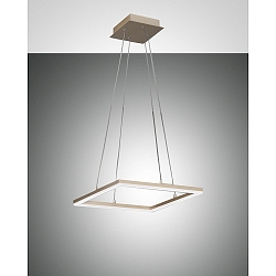 LED Pendant luminaire BARD, incl. Smartluce, 1x 39W, 3000K, 3510lm, IP20, gold matt