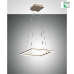 Fabas Luce BARD LED Pendant luminaire 42x42cm, gold matt