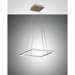Fabas Luce BARD LED Pendel 42x42cm, guld matt