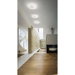 Fabas Luce BARD LED Loftlampe 42x42cm, hvid