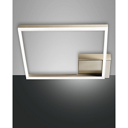 Fabas Luce BARD LED Loftlampe 42x42cm, guld matt