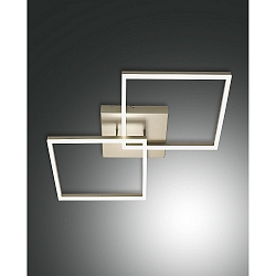 LED Ceiling luminaire BARD, incl. Smartluce, 1x 52W, 3000K, 4680lm, IP20, gold matt